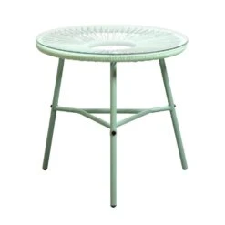 Bijzettafel Formentera - Lichtgroen - 50xØ50 Cm