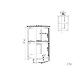 Beliani Bijzettafel TOLAR - Donkere Houtkleur Vezelplaat 6 Beliani Bijzettafel TOLAR - Donkere Houtkleur Vezelplaat -Woonmeubelwinkel 51a42f44acb64e3484982af91d51dc7c