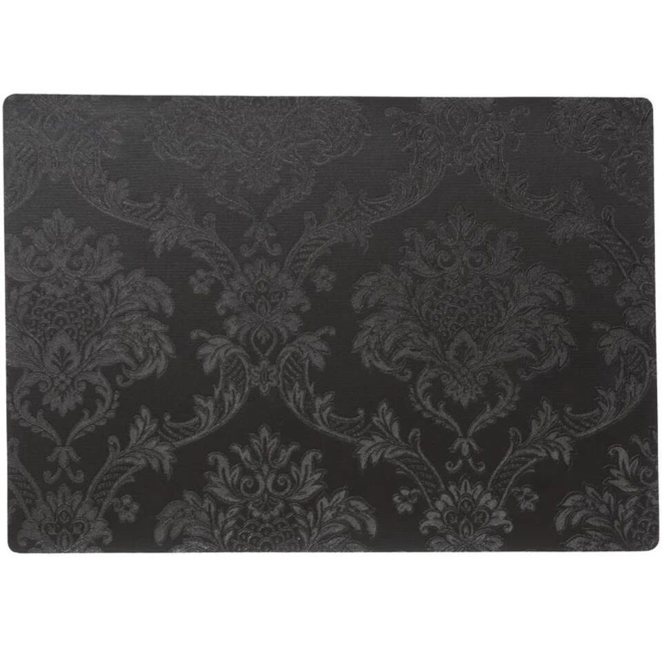Wicotext Placemats - 4 Stuks - Amatista - Zwart - 43 X 30 Cm 3 Wicotext Placemats - 4 Stuks - Amatista - Zwart - 43 X 30 Cm - Afbeelding 3