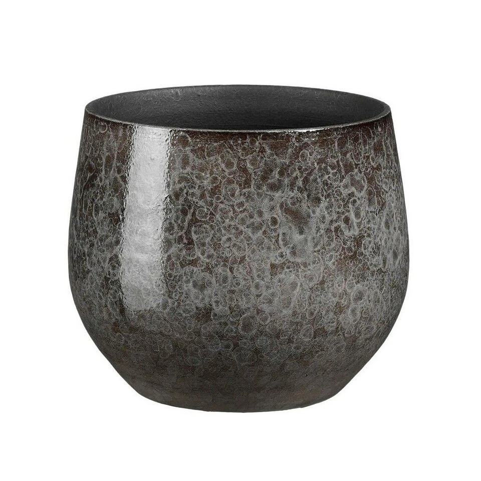 Mica Decorations Plantenpot - Antraciet - D19 X H17 Cm - Binnen 2 Mica Decorations Plantenpot - Antraciet - D19 X H17 Cm - Binnen - Afbeelding 2