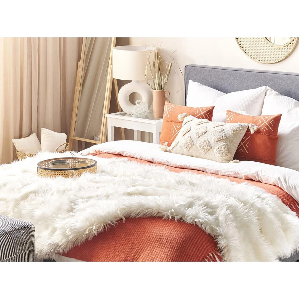 Beliani Sprei DELICE - Wit Acryl 2 Beliani Sprei DELICE - Wit Acryl - Afbeelding 2