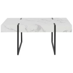 Beliani Salontafel MERCED - Wit Mdf -Woonmeubelwinkel 6c44d8a60d7749e58d774732ea5d53db