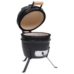 VidaXL Kamado Barbecue 2-in-1 56 Cm Keramiek Zwart -Woonmeubelwinkel 75d8ae66f01a41ce976b1b4ffe34dcf6