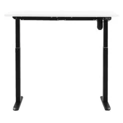 Bureau Homeworx Zit/sta Elektrisch Verstelbaar – Wit/zwart - 75/118x120x70 Cm -Woonmeubelwinkel 90103627 0101