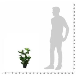 VidaXL Kunst Hortensia Plant Met Pot 60 Cm Wit -Woonmeubelwinkel 915e2e50357d4ee3b8422d3bf7ec589b