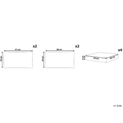 Beliani Kussenovertrek NOTO - Grijs Polyester -Woonmeubelwinkel 95acc37975ac477f9f343ba9dbb86ca7