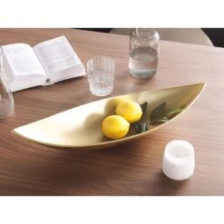 Beliani Decoratieve Schaal ISNIT - Goud Aluminium -Woonmeubelwinkel 9b8872c96e644137bfd6a9fc15e518b4