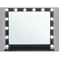 Beliani Make-up Spiegel BEAUVOIR - Zwart Ijzer -Woonmeubelwinkel 9cbf52628d094da3a7a88f695de05c2b