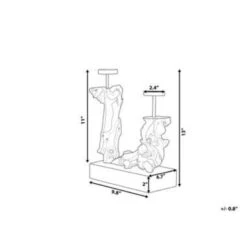 Beliani Kandelaar FLORES - Lichte Houtkleur Massief Hout -Woonmeubelwinkel a1657de97ebe481cac0b93a26ded9e22