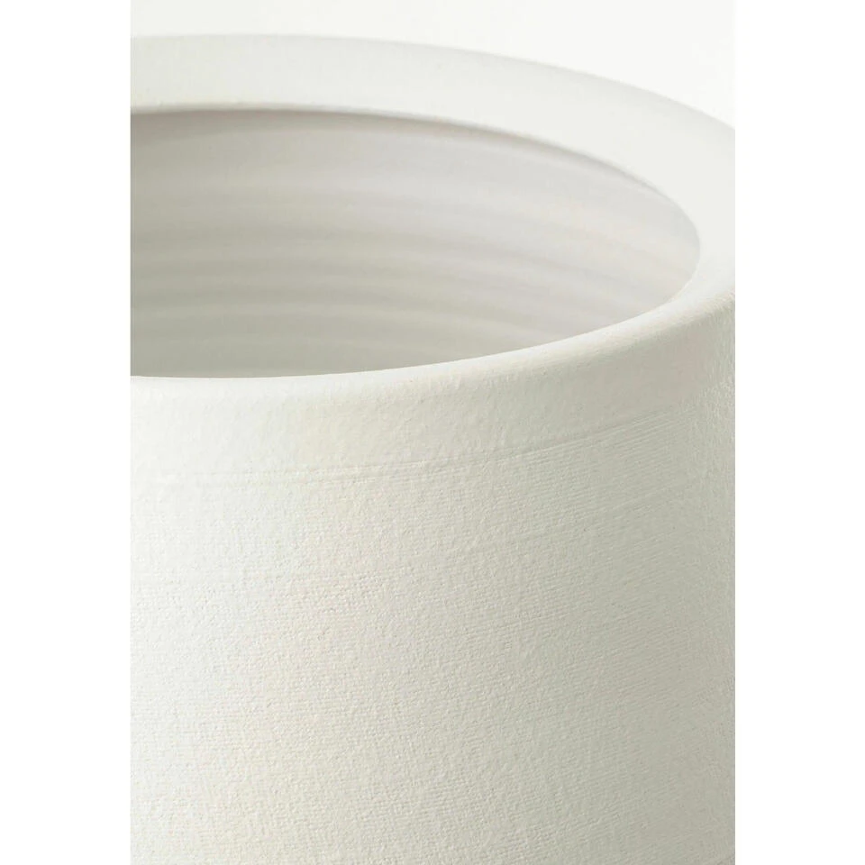 Mica Decorations Vaas - Creme Wit - Keramiek - 29 X 50 Cm 2 Mica Decorations Vaas - Creme Wit - Keramiek - 29 X 50 Cm - Afbeelding 2