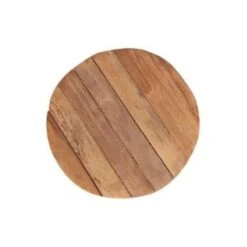 Beliani Bijzettafel MOVAS - Lichte Houtkleur Teakhout -Woonmeubelwinkel ba7308e555ea411bab3b5eb33260beed