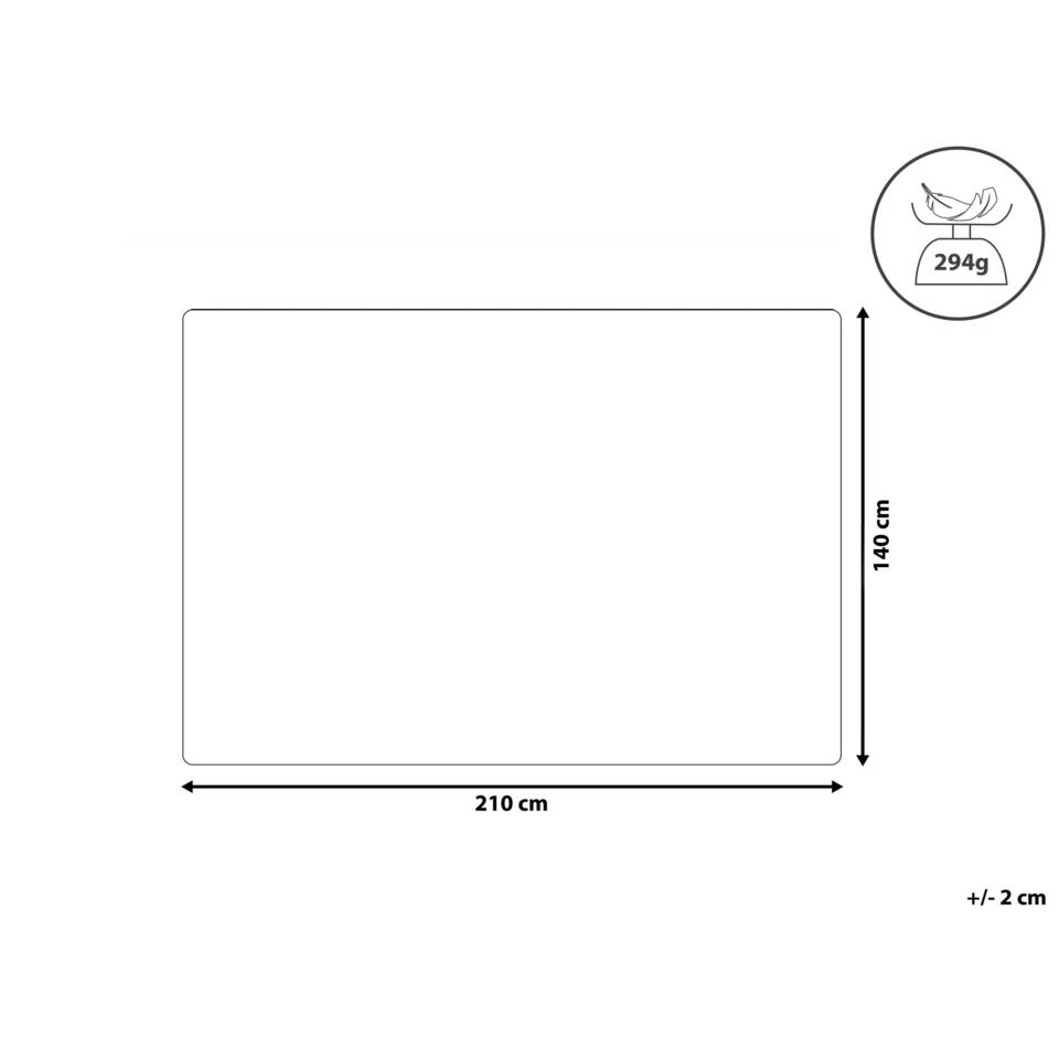 Beliani Sprei RAYEN - Bruin Polyester 3 Beliani Sprei RAYEN - Bruin Polyester - Afbeelding 3