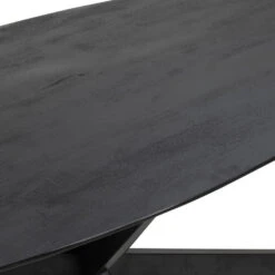 Giga Meubel Eettafel Ovaal Zwart 200cm - X-Poot - Tafel Ziggy -Woonmeubelwinkel d28ae8dddae24b4c91c5bf5cf10af7e8