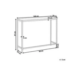Beliani Consoletafel TULIA - Donkere Houtkleur Mdf 6 Beliani Consoletafel TULIA - Donkere Houtkleur Mdf -Woonmeubelwinkel d7048a8b28e54f4191ec4cda73f5f4f0