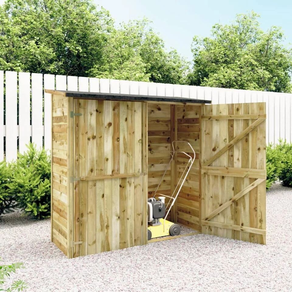 VidaXL Tuinschuur 182x76x175 Cm Geïmpregneerd Grenenhout 2 VidaXL Tuinschuur 182x76x175 Cm Geïmpregneerd Grenenhout - Afbeelding 2