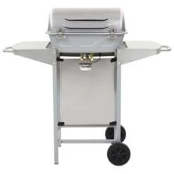 VidaXL Gasbarbecue En Grill Met 2 Kookzones Roestvrij Staal Zilver -Woonmeubelwinkel f440d7551c4a49c0b28b7e6d191cd6b0