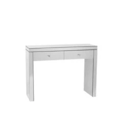 Beliani Consoletafel MARLE - Zilver Glas -Woonmeubelwinkel fc379f2efc4241c08ef61632d6f6779a